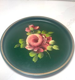 Lovely Vintage Handpainted Tole Tray In Excellent Condition