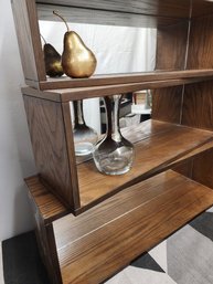 Designer Mirrored Wood Wall Shelves,  Solid Wood, Heavy, Versatile.***