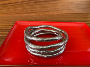 Moldable Silver Tone Bracelet/necklace