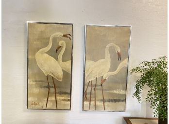 Mid Century Lee Reynolds Water Bird Paintings