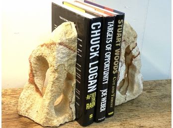 Sandstone Bookends - And 3 Books!