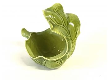 Rare Engle Studios Mid Century Pottery Leaf Bowl