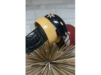 Vintage Bangle Bracelets. ( Bakelite?)