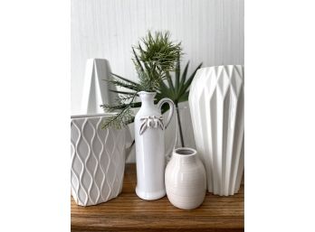 Fabulous White Decorator Vases