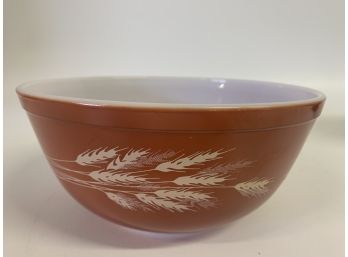 Vintage Pyrex Autumn Harvest Wheat Mixing Bowl