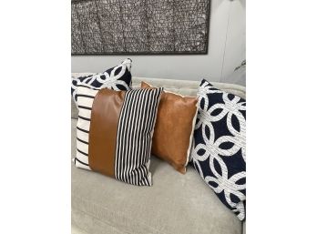 Designer Pillows Including Mike And Co.  Set Of 4