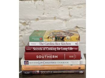 Various Southern And Healthy Cookbooks.