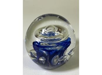 Beautiful Glass Orb /  Art Piece / Paperweight