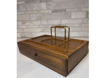 Charming Wood Dresser Valet.  One Plush Lined Drawer