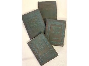 Green Little Leather Library Books Set Of 4 Lot #4