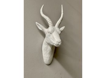 Amazing White Faux Taxidermy Wall Mount Deer Head. 'The Mini Templeton'