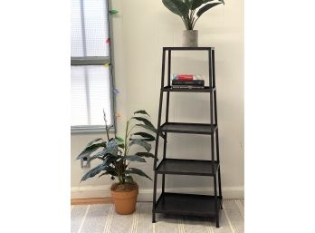 4 Section Metal Shelf Unit,  Perfect For Books, Deco And Storage