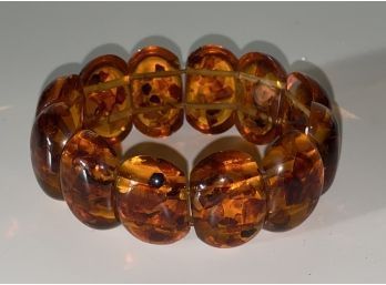 Vintage Amber Beaded Bracelet