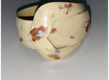 Cool Celluloid Vintage Buckle Bracelet