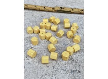 27 Hexagon Bakelite Beads