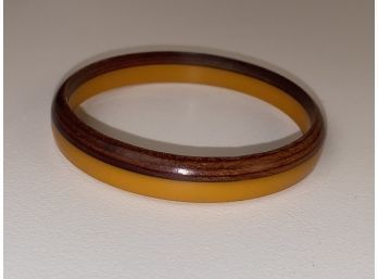 Bakelite And Wood Bangle As Is