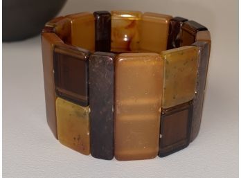 Vintage Bakelite Bracelet Mad Of Various Blocks