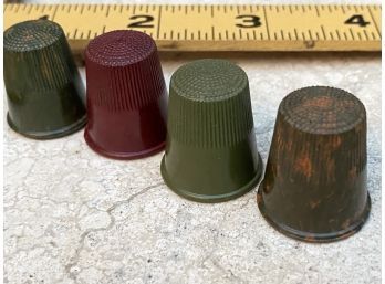 4 Vintage Thimbles