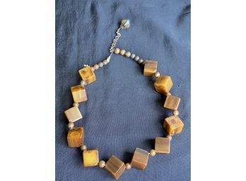 Fabulous Vintage Bakelite Cube Necklace