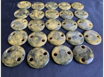 24 Two Hole Swirl Disks #3