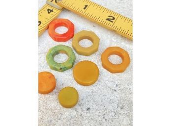 7 Piece Bakelite Nuts N Plug Pieces