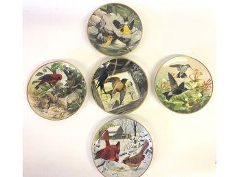 National Audubon First Edition Plates #1 Set Of 5