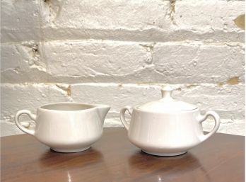 Vintage Homer Laughlin China: Sugar And Creamer Set