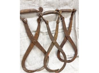 Barn Finds Heavy Duty Cast Iron Tongs Set Of 3 16 Inches Tall