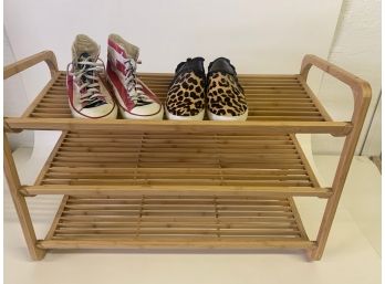 Nice Wood Three Tier Shoe Rack  30 X 20