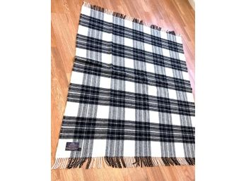 'Tweedmill' British Made Pure Wool Blanket. 50 X 60 W Fringe