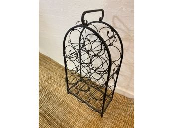 Wrought Iron Style Wine Rack