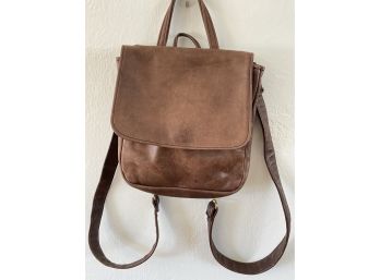 Versatile Small Leather Backpack Purse