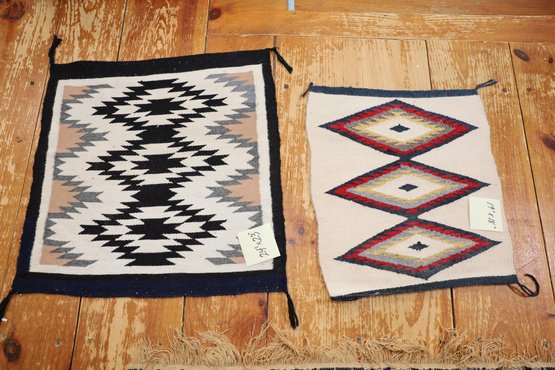 LOT 321 - TWO HANDCRAFTED RUGS, VERY VERY NICE!!