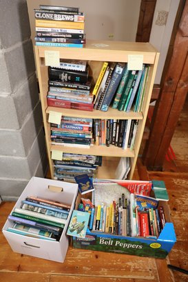 LOT 398 - BOOKS AND BOOKCASE (UPSTAIRS)
