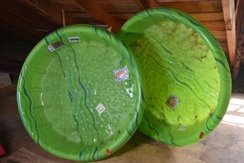 LOT 3 - TWO KIDDIE 46' ROUND PLASTIC POOLS