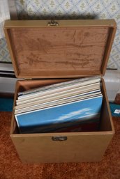 LOT 20 - MANY RECORDS IN VINTAGE CASE