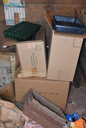 LOT 94 - BOXES OF PLANTER 'FLATS', ASSORTED SIZES, LOTS OF THEM!