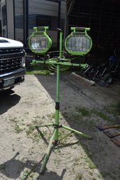 LOT 150 - TWO LIGHTS ON STAND