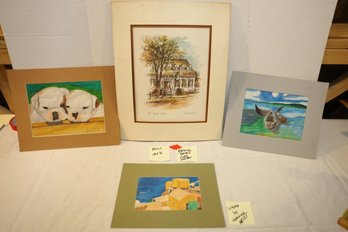 LOT 46 - FOUR PEICES OF ART AS SHOWN