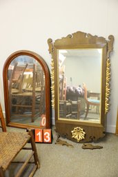 LOT 13 - PAIR OF ANTIQUE MIRRORS