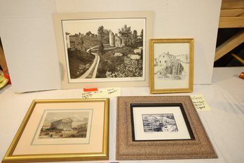 LOT 50 - FIVE PIECES OF ART / WALL HANGINGS AS SHOWN