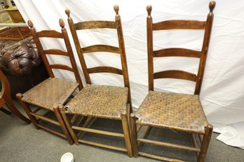 LOT 14 - THREE ANTIQUE CHAIRS - MUST SEE!