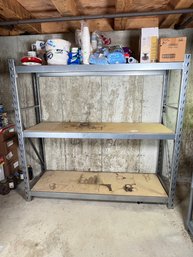 344 - VERY HEAVY DUTY RACK, BUYER TO DISMANTLE, CONTENTS ON TOP NOT INCLUDED