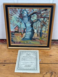 221 - JOSE TRUJILLO, OIL, WITH C.O.A, IMPRESSIONIST ARTIST, FRAMED