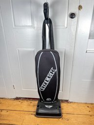 222 - ORECK XL E-TENDED LIFE VACUUM, VERY CLEAN, MAY NEED A NEW BELT?  CONDITION UNKNOWN AS IS