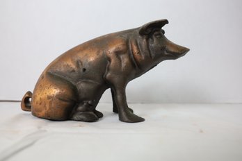 LOT 76 - AWESOME SIGNED HEAVY PIG BANK - MUST SEE!