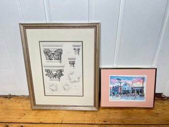 238 - KENNEDY, COMMERCIAL ST. PROVENCETOWN, AND OTHER FRAMED