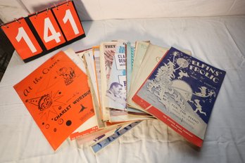 LOT 141 - SHEET MUSIC