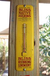 LOT 198 - BLISS NATIVE HERBS / RUBBING LINIMENT THERMOMETER (BUYER TO REMOVE)