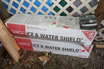 LOT 202 - ICE AND WATER SHEILD - TWO BOXES WITH NAILS